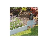 Faux Cobbled Stone Garden Edging | W24xH10cm with a 13cm Spike | Pack of 10