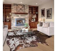 Faux Cowhide Rug Large 10x8 FT Cow Print Carpet Cow Hide Rugs Area Rug Cow Pattern Animal Skin Western Room Decor for Living Room Bedroom