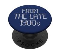 Faux Cross Stitch From the Late 1900's Millennial Age Humor PopSockets Adhesive PopGrip
