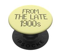 Faux Cross Stitch From the Late 1900's Millennial Age Humor PopSockets Adhesive PopGrip