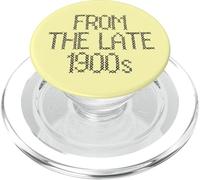 Faux Cross Stitch From the Late 1900's Millennial Age Humor PopSockets PopGrip for MagSafe