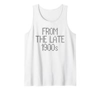 Faux Cross Stitch from The Late 1900's Millennial Age Humor Tank Top