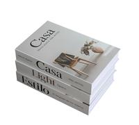 Faux Decorative Books for Home Decor - Luyseyha Fake Hollow Books Stack, Cardboard Decor for Coffee Table, Shelf, Living Room, Bedroom, Set of 3