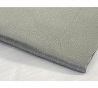 Faux Dupion Raw Silk Fabric 100% Polyester Bridal Dress Craft Material 44''Wide Sold by Metre (Grey)