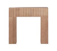 Faux Fireplace Mantel Surround MDF Decoration Living Room Light Brown Bunbury