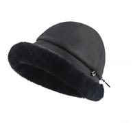 Faux Fisherman Cap Oversized Brim Soft Faux Fisherman Cap Oversized | Thick fleece lining, plush faux texture, blocks chilly winds, ideal for cold seasons