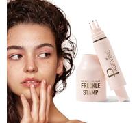 Faux Freckle Stamp, Long-Lasting&Waterproof Freckle Pen, Quick-Dry 5-Point Faux Freckles Maker for Natural Sun-Kissed Look, Easy One-Press Application, Cute & Trendy Gift for Women & Girls - 01 Light