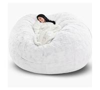 Faux Fur Bean Bag (No Filler), Adults Luxurious Giant 5/6/7ft Huge Bean Bag Chair, Ultra Soft Bean Bag Chair, Multiple Colors To Choose From