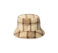 Kangol Multi Plaid Faux Fur Bucket Hat by Women - Checked Fisher´s with Lining Autumn-Winter Autumn Winter - L (58-59 cm) Beige