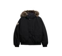Faux fur bomber jacket Superdry Everest Noir S