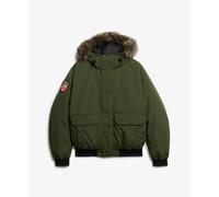 Superdry Everest Faux Fur Bomber Jacket Green S Men