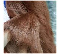 Faux Fur Fabric 180 cm x 50 cm Craft Furry Fabric for Sewing Apparel, Rugs, Pillows, and More Faux Fluffy Fabric, Half Yard (Color : Brown1)