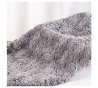 Faux Fur Fabric 1cm Short Pile Fun Faux Fur Fabric Material Soft High Density Plush DIY Fluffy and Smooth Fabric for Costume Toys Decorations Rugs DIY Crafts Handbags Hats (Color : Grey, Size : 50x1