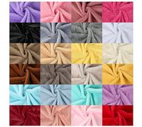 Faux Fur Fabric Material,Soft Cuddly Luxury Handle,22 Colours,165cm Wide,Dusky,Bright & Natural Colours. 10mm Pile,Soft Sheen with Beautiful Drape. Neotrims. (Pastel Pink, 50x42cm Fat Square)