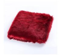 Faux Fur Fabric Red 180cm X 50cm Craft Shaggy Synthetic Plush Patch Sewing Fur Cuts, DIY Projects, Craft Supply, Costume, Decoration, Upholstery Fuzzy (Color : Red 2)