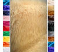 Faux fur fabric, with long hair, teddy fur fabric, B708 light beige