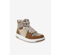 Faux Fur Lined Synthetic Trainers for Girls camel