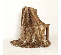 Faux Fur Luxurious Throw Blanket Artificial Leopard Blanket Imitation Fox Decorative Blanket Bed Sofa Blanket Soft and Fluffy Blankets PV Down Blanket Bed Foot Winter Blanket Throw-80×150 cm
