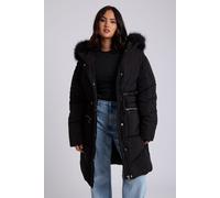 Faux Fur Padded Parka Urban Bliss Black 10