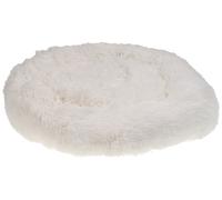 Faux Fur Pet Bed ø 50 cm White KULU
