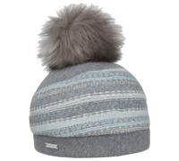 Faux Fur Pom Milled Wool Hat by Seeberger