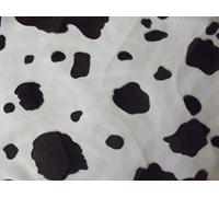 Faux Fur Pony Skin Velboa Fabric Material Brown Cow, 1/2Mtr - 150cmx50cm