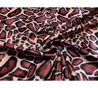 Faux Fur Pony Skin Velboa Fabric Material - New Giraffe, 1Mtr - 150cmx100cm