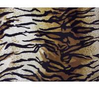 Faux Fur Pony Skin Velboa Fabric Material Tiger, 1Mtr - 150cmx100cm