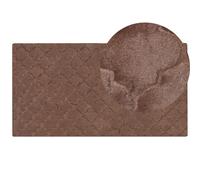 Faux Fur Rug GHARO Brown 80 x 150 cm