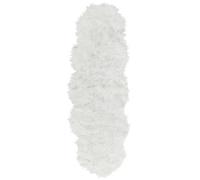 Faux Fur Rug MAMUNGARI White 60 x 180 cm