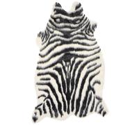 Faux Fur Rug NAMBUNG White Black 60 x 90 cm