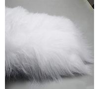 Faux Fur Shaggy Fur Fabric Long Pile 12 cm for DIY Clothing Decoration Craft Costume Camera Floor Decorator Sewing Props Backdrop Cosplay Party 50 x 170 cm (Colour: 2 White)