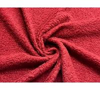 Faux Fur Sherpa Fleece Sheepskin Fabric Material Cashmere RED (Sample 10cm x 10cm)