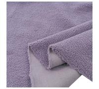 Faux Fur Sherpa Fleece Sheepskin Fabric Material, Faux Sheep Wool Fleece Fabric, Sherpa Style Fur Pile Sherpa Fleece Upholstery Fabric for Dressmaking Crafts 50x160cm (Color : Purple)