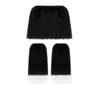 Faux Furs Leg Warmers Boot Cuff Cover And Bodycon Mini Skirt For Halloween Party Cosplay Costumes Gifts 2 Pieces/Set Party Cosplay Costumes