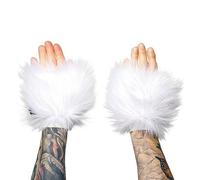 Faux Furs Wrist Cuffs Winter Furry Bands Furs Warmer Arm Warmer Leg Warmers Boot Cuffs Party Cosplay Costume Warm Furry Costumes