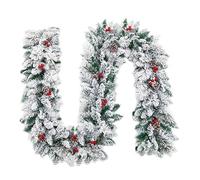 Faux Green Pine Christmas Wreath For Winter Fireplace Decor Thick Christmas Wreath Reusable For Table, Wall, Holiday, Fireplace, Indoor & Outdoor Decor(1pc,2.7m/106.3in)