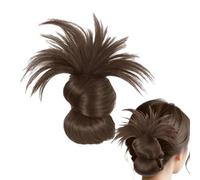 Faux Hair Bun | Clip On Buns Headwear - Faux Wig Updo Messy Fake Hairpieces Accessory for Girls Parties Travel Gathering Events
