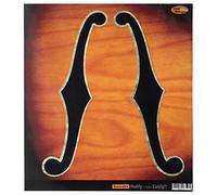 Faux-Hole Stickers for Guitars & Bass - Standard Type F-Holes (L&R Set)