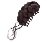 Faux Knot, Themed Event Hairstyling, Synthetic Fiber Enhancement, Effortless Application Clip, Elegant Look Device, Ideal for Traveler Wedding Office Date Night Solutions & Versatility Options: