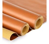 Faux Leather 2 Yards Upholstery Leather 1.0mm Thick Marine Grade Vinyl 58" x 72"Faux Leather Sheets Soft PU Faux Synthetic Leather Pleather Fabric (Bulldog_Smooth Surface_2 Yards)