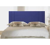 FAUX LEATHER 20" SAVANNAH HEADBOARD FOR DIVAN BED BASE (Blue, 4FT - SMALL DOUBLE)