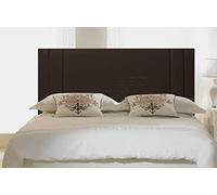 FAUX LEATHER 20" SAVANNAH HEADBOARD FOR DIVAN BED BASE (Brown, 5FT - KING SIZE)
