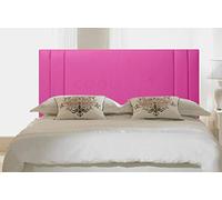 FAUX LEATHER 20" SAVANNAH HEADBOARD FOR DIVAN BED BASE (Pink, 4FT6 - DOUBLE)
