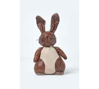 Homescapes Faux Leather Animal Rabbit Door Stopper