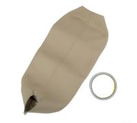 Faux Leather Armrest Cover for Honda Accord 2008-2012 | Replacement cover without hardware, centre console lid cover beige with seams, armrest cover made of faux leather for