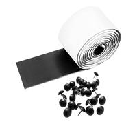 Faux Leather Beam Tape - 5cm Self Adhesive Wood Repair Tape, Metal Effect PU Patch, Flexible Architectural Decorative Strip | Ceiling Hatch for Home Interior Design,