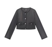Faux Leather Biker Jacket - female - Guess - Light Jackets - Black - 8 Y - Kids 8 Y
