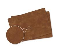 Faux Leather Dining Placemats Set of 4,Suitable for Indoor&Outdoor,Waterproof&Heat-Resistant Table Mats,Washable&Non-Slip Wipeable for Dining Table Decor-Brown