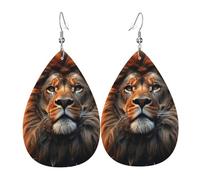 Faux Leather Earrings for Women Teardrop Dangle Earring Fashion Lightweight Cute giraffe Waterdropearring for Valentine's Day Jewelry Gift, One Size, No Gemstone